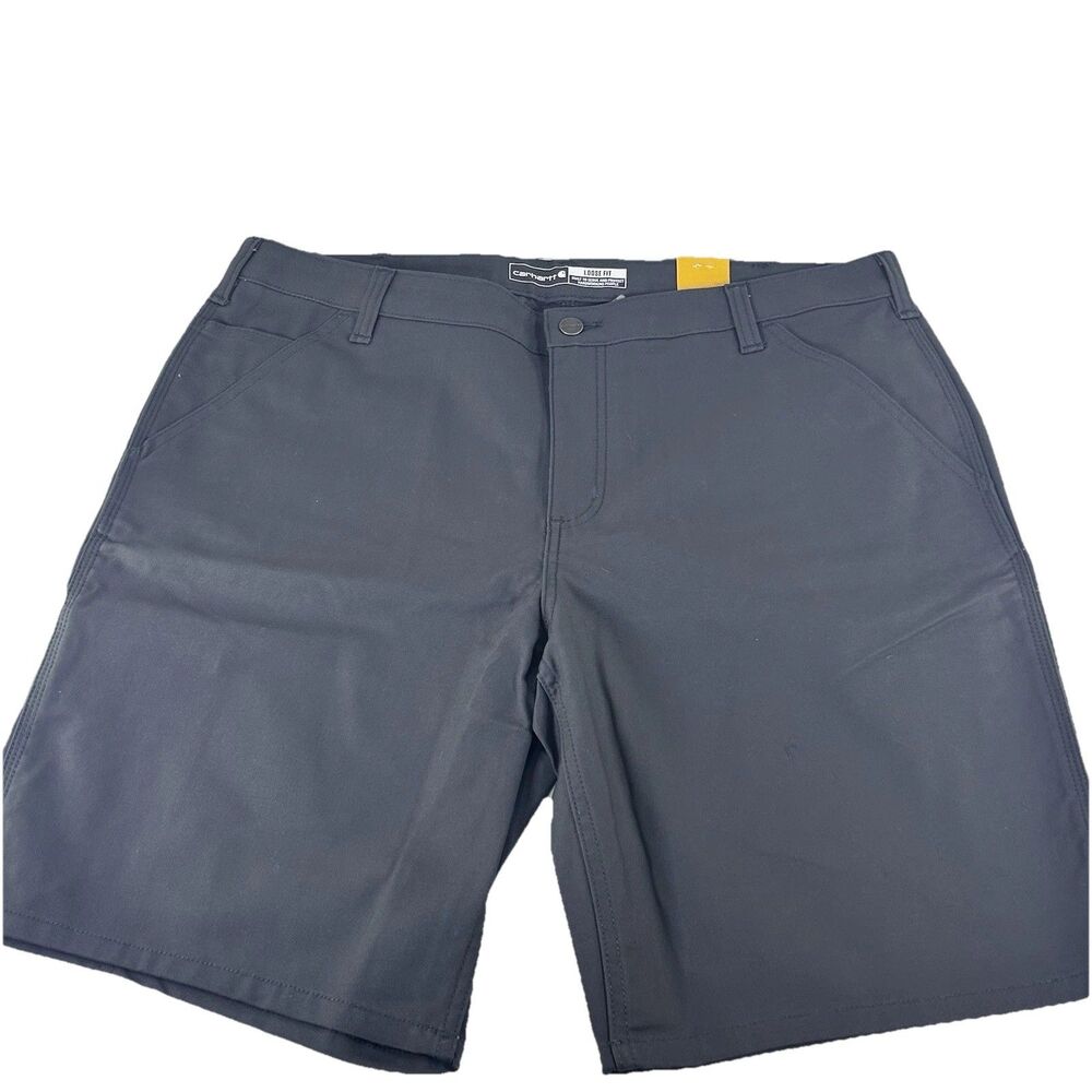 Carhartt Shorts Women's Size 18 Gray Canvas Work Rugged Flex 10” Loose Fit NWT
